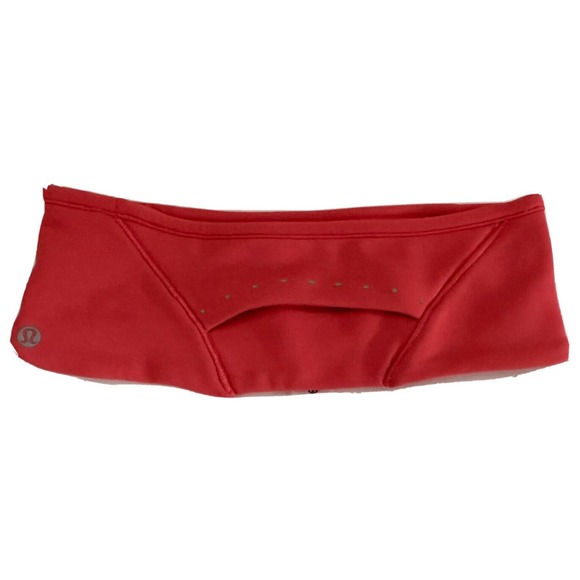 NWT Lululemon Run For It All Ear Warmer w/Ponytail Opening PLBR Coral Pink - Picture 3 of 8